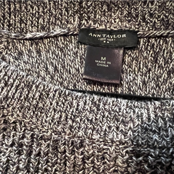 AnnTaylor Cotton 3/4 Sleeve Sweater - Picture 3 of 3